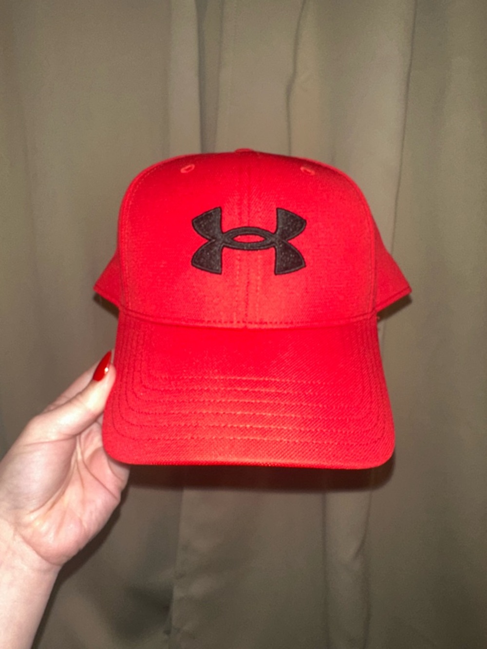 Under Armour Red Cap with Black Logo